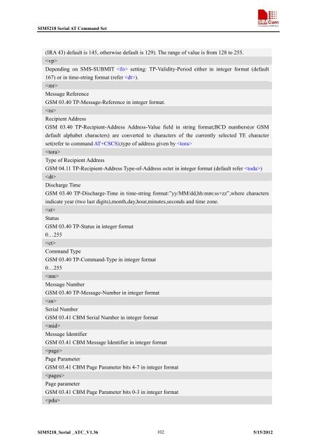 this SIM5218 AT command manual - Cooking Hacks