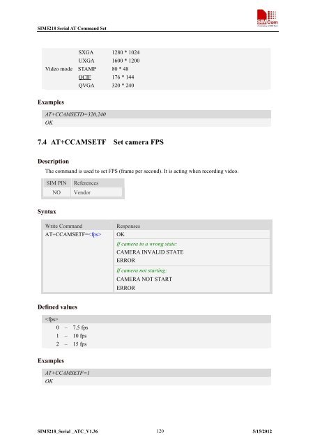 this SIM5218 AT command manual - Cooking Hacks