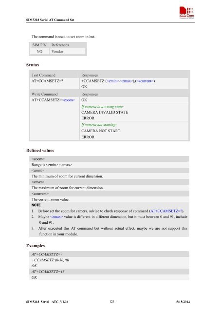 this SIM5218 AT command manual - Cooking Hacks