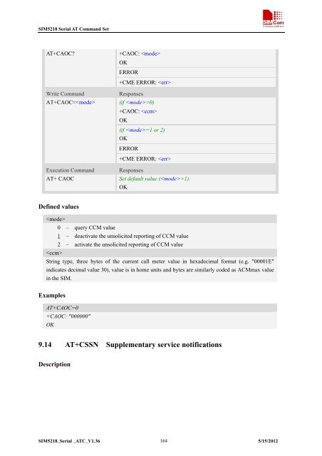 this SIM5218 AT command manual - Cooking Hacks