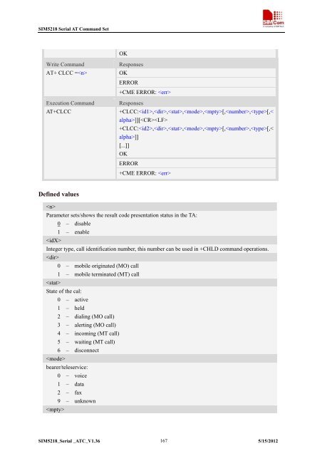 this SIM5218 AT command manual - Cooking Hacks