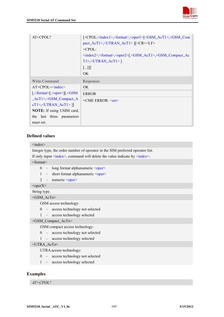 this SIM5218 AT command manual - Cooking Hacks