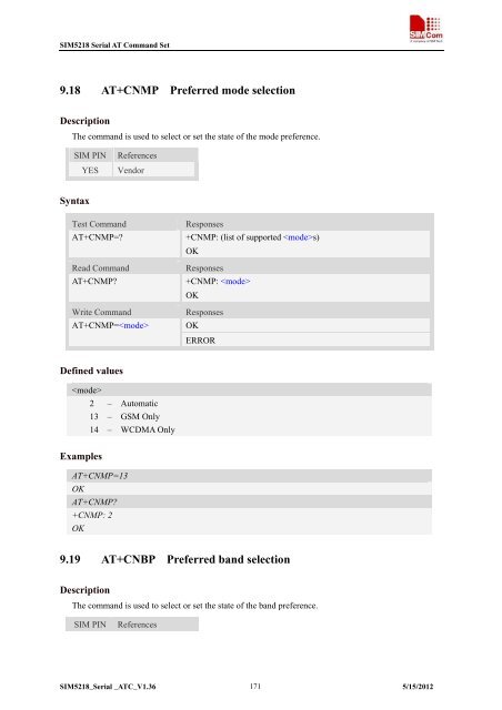 this SIM5218 AT command manual - Cooking Hacks