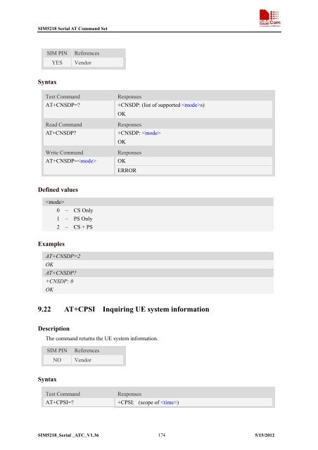 this SIM5218 AT command manual - Cooking Hacks