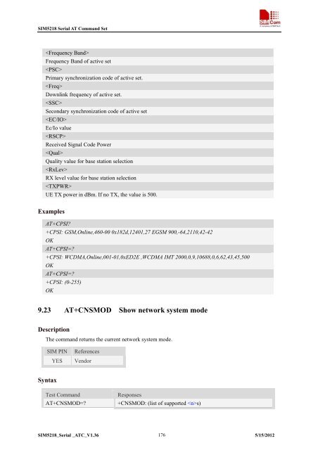 this SIM5218 AT command manual - Cooking Hacks