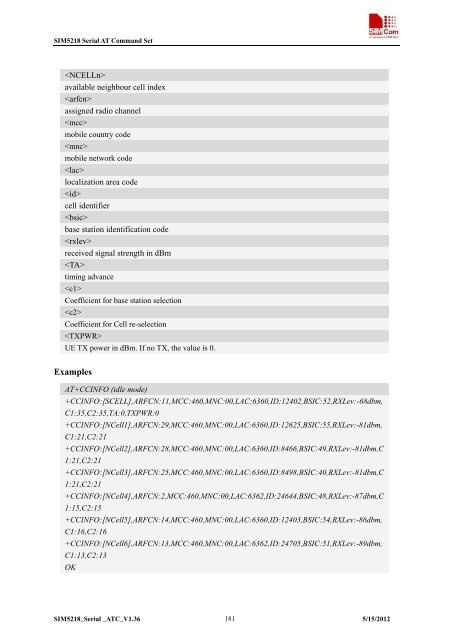 this SIM5218 AT command manual - Cooking Hacks