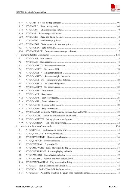 this SIM5218 AT command manual - Cooking Hacks