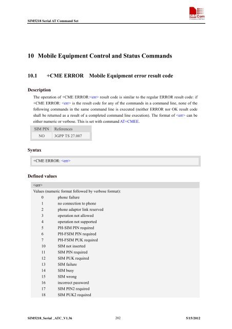 this SIM5218 AT command manual - Cooking Hacks