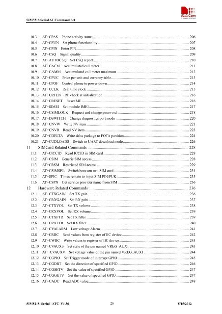 this SIM5218 AT command manual - Cooking Hacks