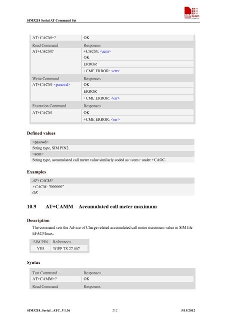 this SIM5218 AT command manual - Cooking Hacks