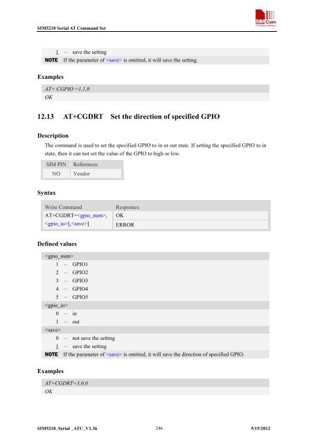 this SIM5218 AT command manual - Cooking Hacks