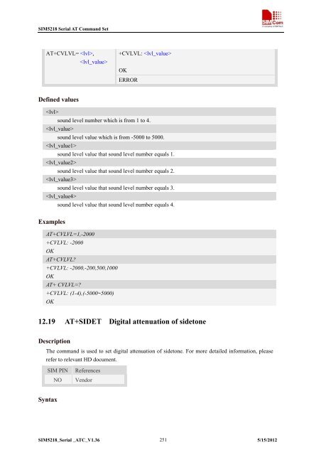 this SIM5218 AT command manual - Cooking Hacks