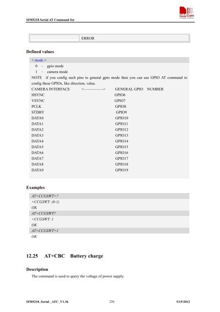 this SIM5218 AT command manual - Cooking Hacks