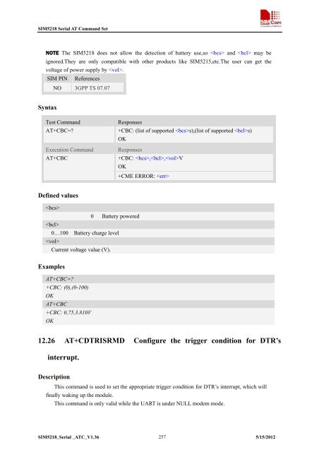 this SIM5218 AT command manual - Cooking Hacks