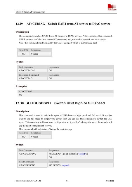 this SIM5218 AT command manual - Cooking Hacks