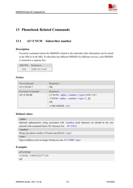 this SIM5218 AT command manual - Cooking Hacks