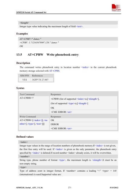 this SIM5218 AT command manual - Cooking Hacks