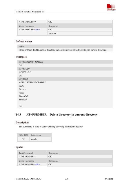 this SIM5218 AT command manual - Cooking Hacks