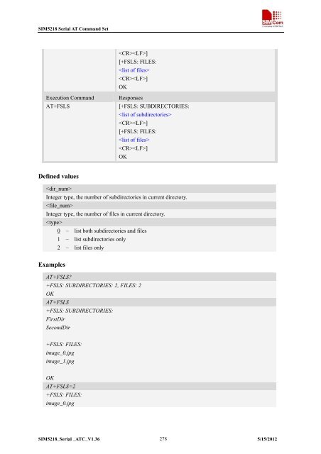 this SIM5218 AT command manual - Cooking Hacks