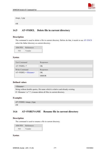 this SIM5218 AT command manual - Cooking Hacks