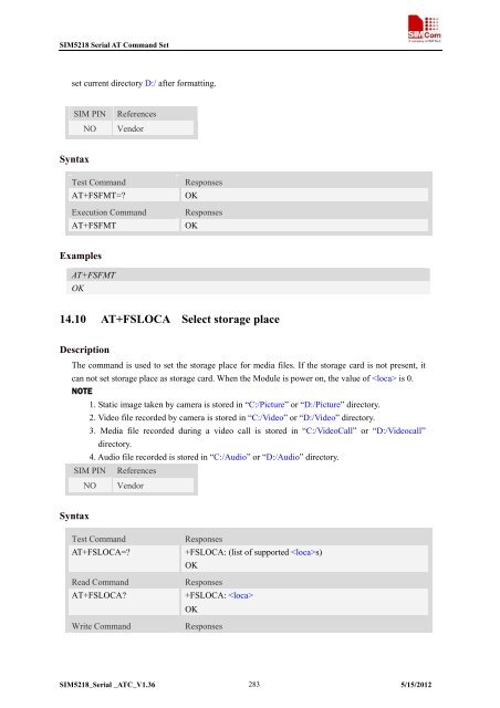 this SIM5218 AT command manual - Cooking Hacks