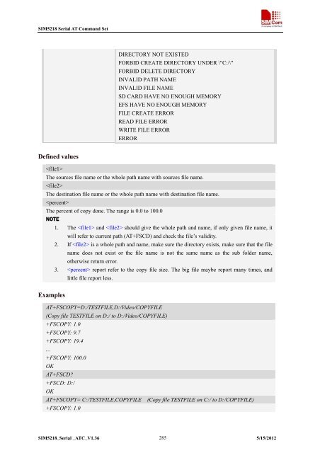 this SIM5218 AT command manual - Cooking Hacks