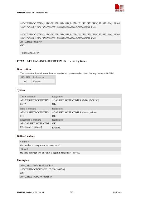 this SIM5218 AT command manual - Cooking Hacks