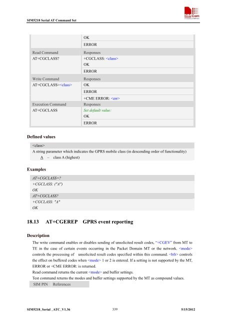this SIM5218 AT command manual - Cooking Hacks