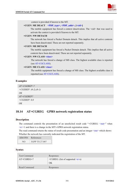 this SIM5218 AT command manual - Cooking Hacks