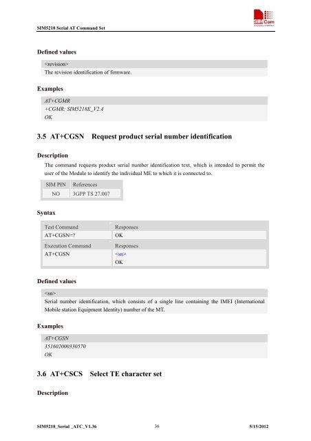 this SIM5218 AT command manual - Cooking Hacks