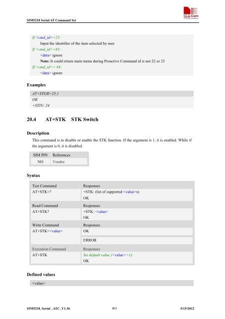 this SIM5218 AT command manual - Cooking Hacks