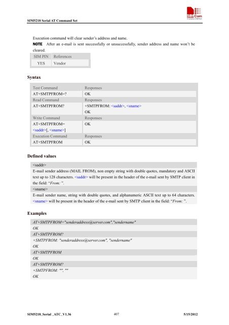 this SIM5218 AT command manual - Cooking Hacks