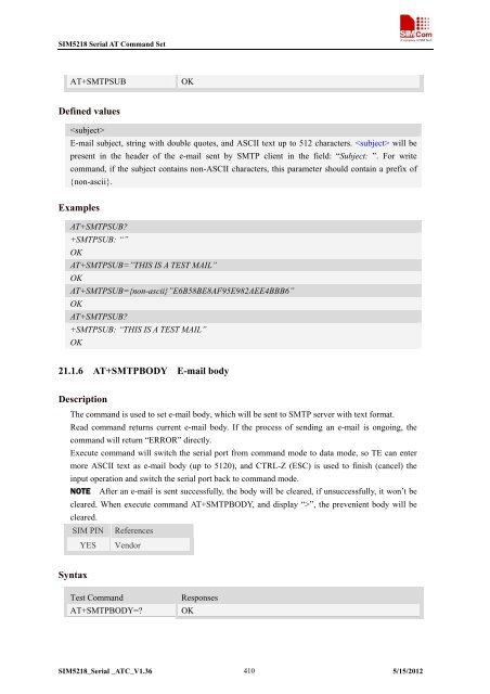 this SIM5218 AT command manual - Cooking Hacks