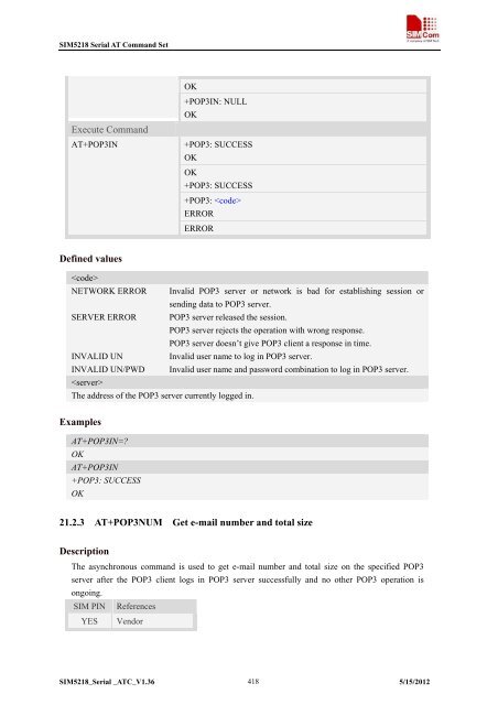 this SIM5218 AT command manual - Cooking Hacks