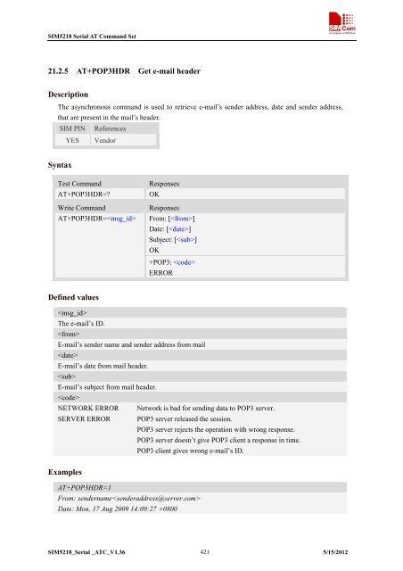 this SIM5218 AT command manual - Cooking Hacks