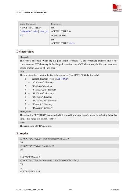 this SIM5218 AT command manual - Cooking Hacks