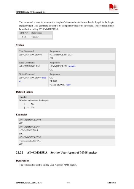 this SIM5218 AT command manual - Cooking Hacks