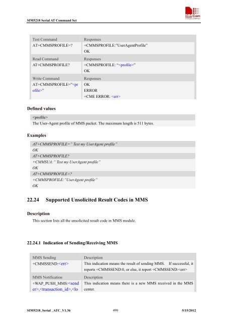 this SIM5218 AT command manual - Cooking Hacks