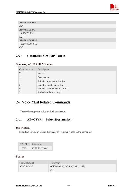 this SIM5218 AT command manual - Cooking Hacks