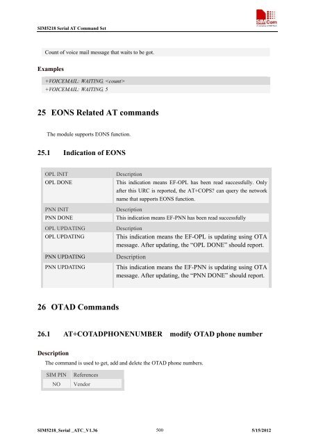 this SIM5218 AT command manual - Cooking Hacks