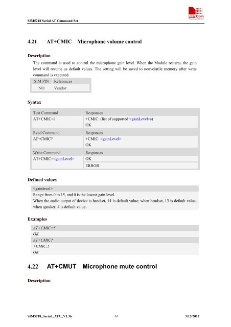 this SIM5218 AT command manual - Cooking Hacks