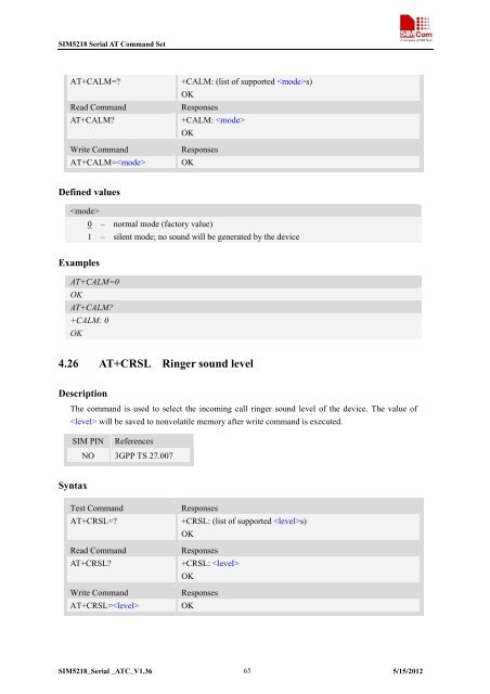 this SIM5218 AT command manual - Cooking Hacks