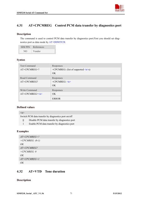 this SIM5218 AT command manual - Cooking Hacks