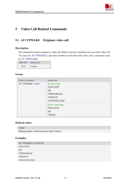 this SIM5218 AT command manual - Cooking Hacks