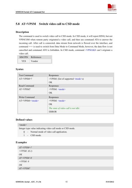 this SIM5218 AT command manual - Cooking Hacks