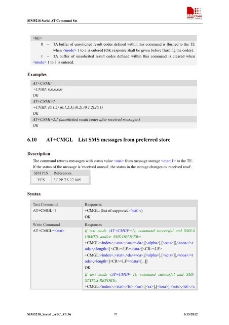 this SIM5218 AT command manual - Cooking Hacks
