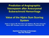 Prediction of Angiographic Vasospasm after Aneurysmal ...