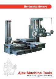 Horizontal Borer Brochure - Ajax Machine Tools