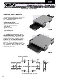 NEW Linear Guide System â Heavy-Duty - SDP/SI