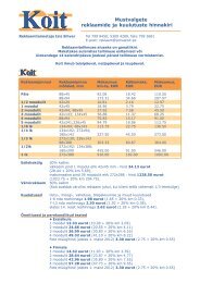 Hinnakiri PDF-failina (alates 1. maist 2012) - Koit